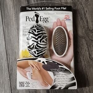 PedEgg Original Ergonomic Foot File and Callus Remover by TeleBrand